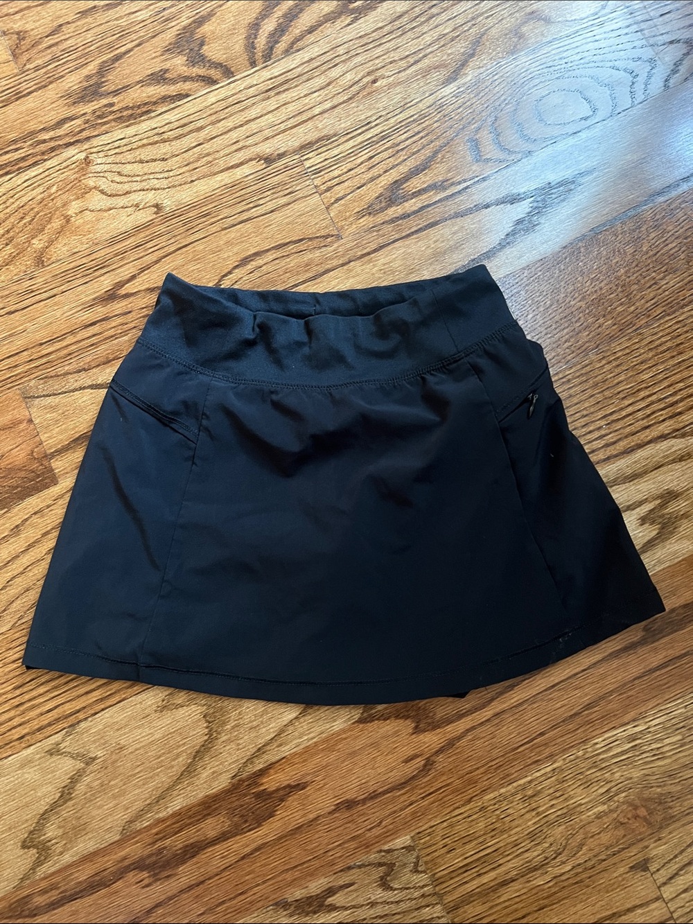 all in motion Black Athletic Skort with Zip Pocket